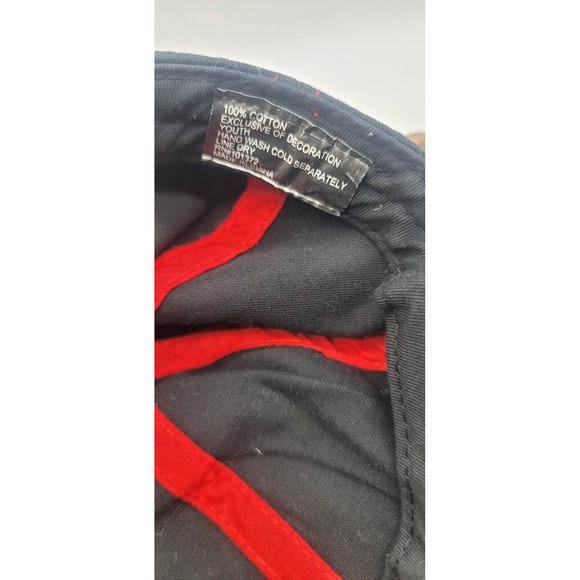 DISNEY MICKEY MOUSE Youth Adjustable Punk Black hat Distressed - Picture 5 of 6